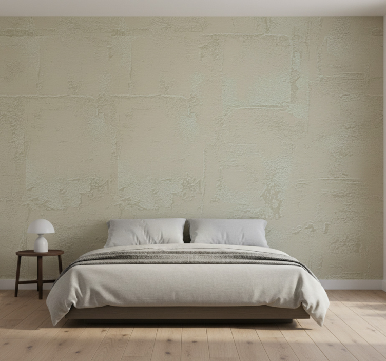 Textured wallpaper taupe stucco - TenStickers