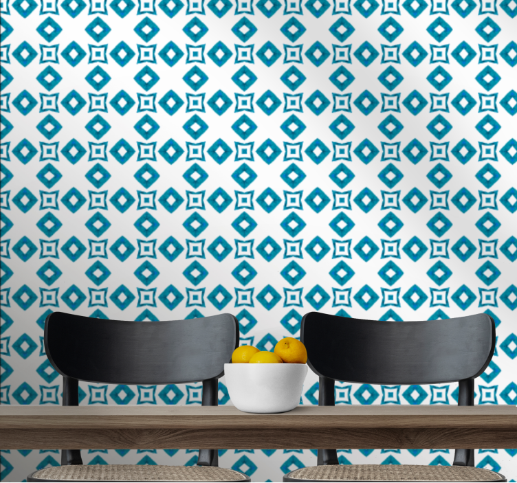 Tile effect wallpaper stylish tile design - TenStickers