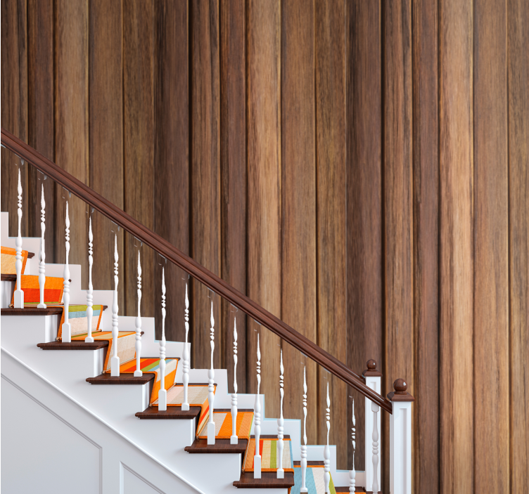 Timber Board Sections wood effect wallpaper - TenStickers