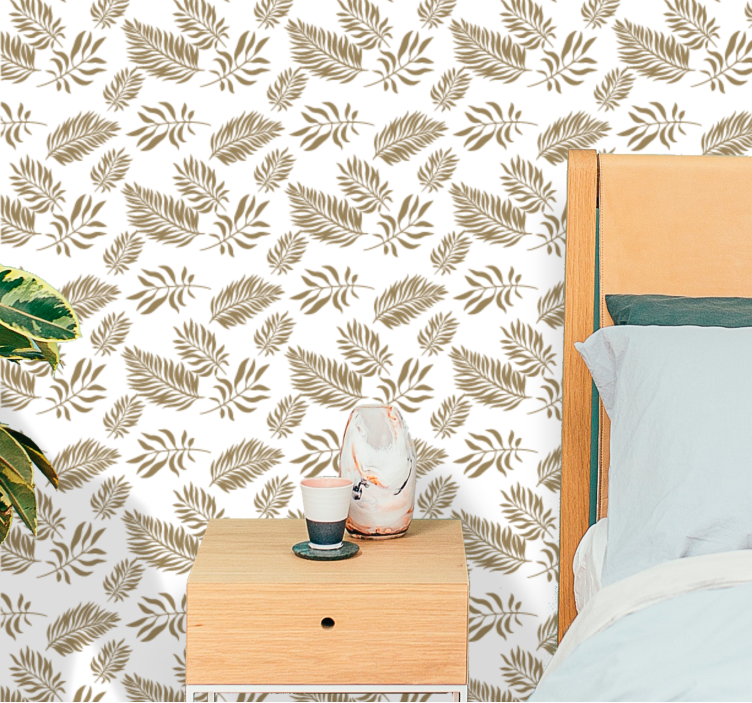 Tropical Greenery Arrangement floral wallpaper - TenStickers