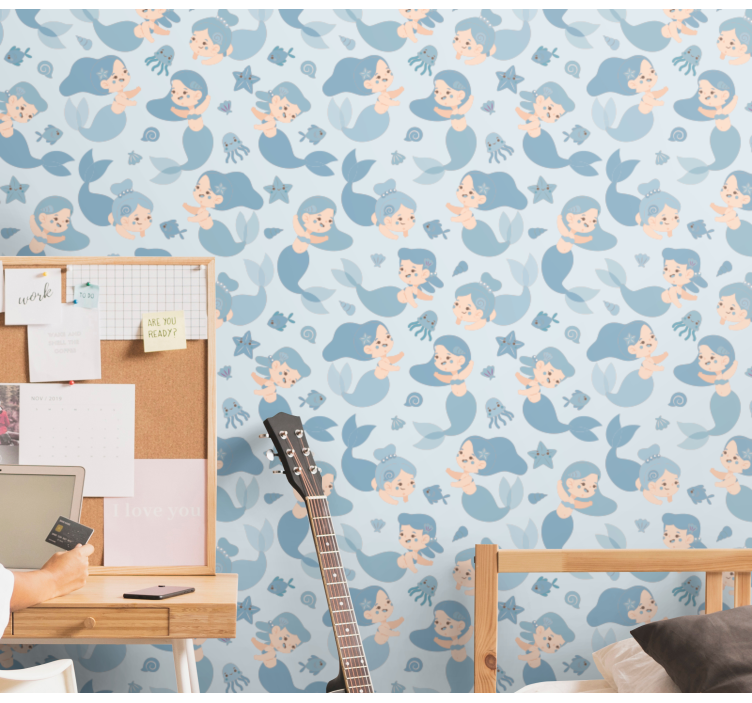 Underwater Fantasy children's wallpaper - TenStickers