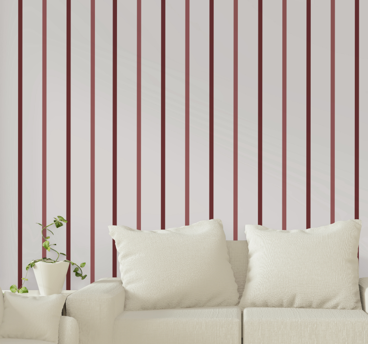 Vertical Lines Decor wallpaper striped - TenStickers