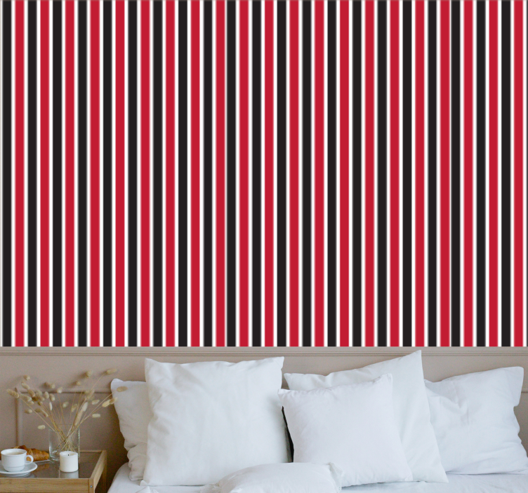 Stripe wallpaper Vertical Stripe Ensemble - TenStickers