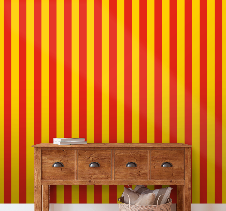 Stripe wallpaper Vibrant Stripes wallpaper vertical - TenStickers
