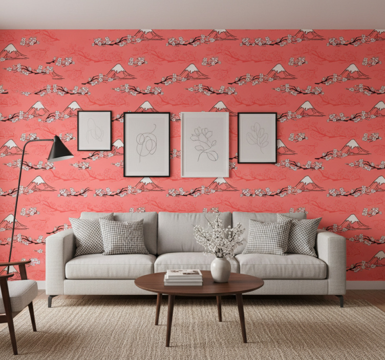 Wallpaper of a tree in spring - TenStickers