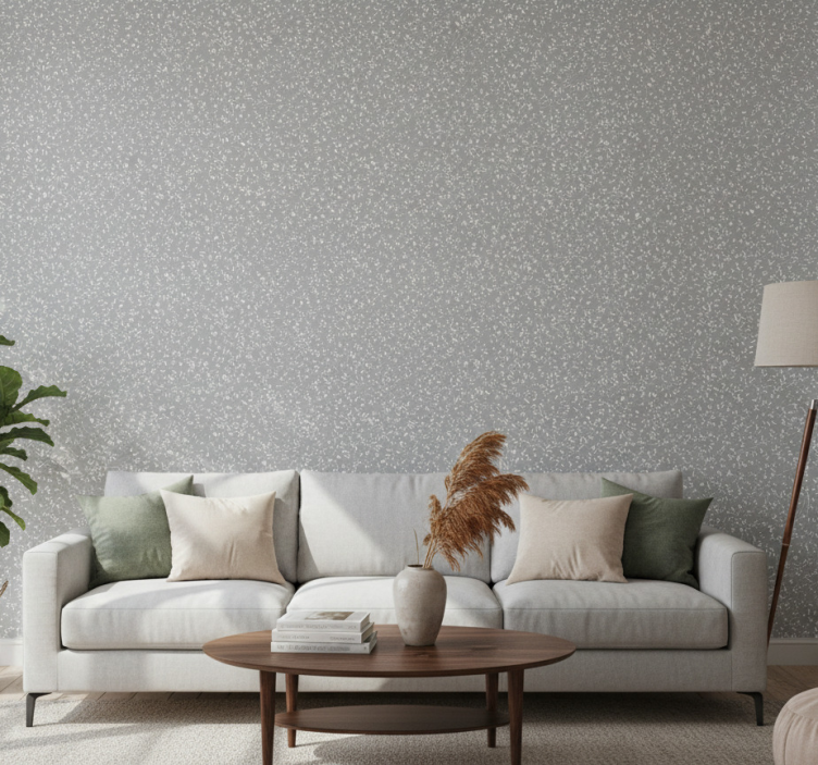 Wallpaper of a tree with plant drawing pattern - TenStickers