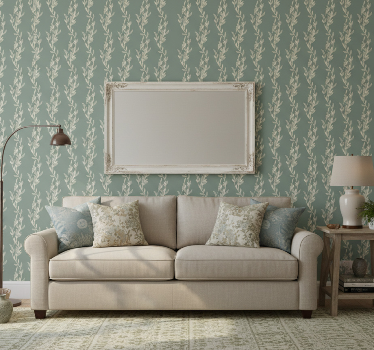 Wallpaper of a tree with small leaves on twigs - TenStickers