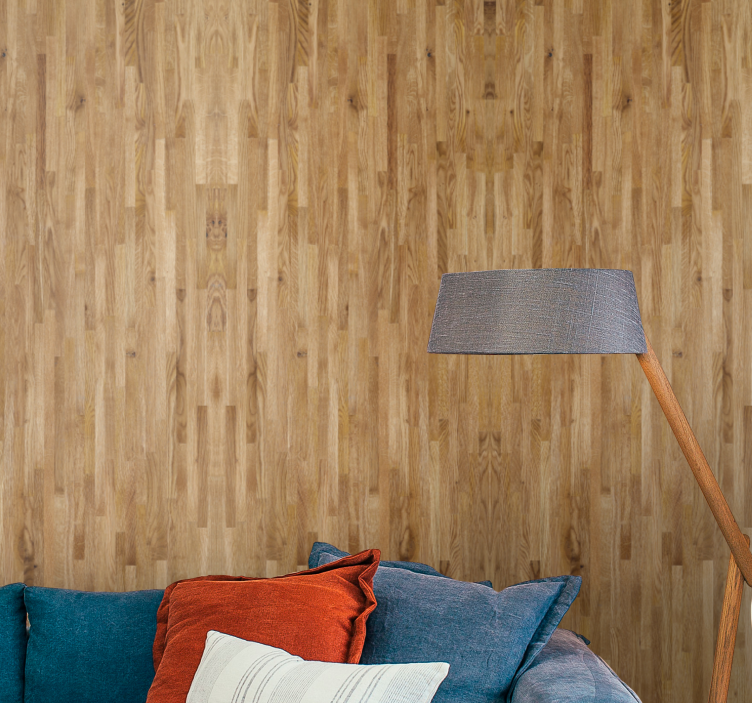 Wood effect wallpaper natural texture replica - TenStickers