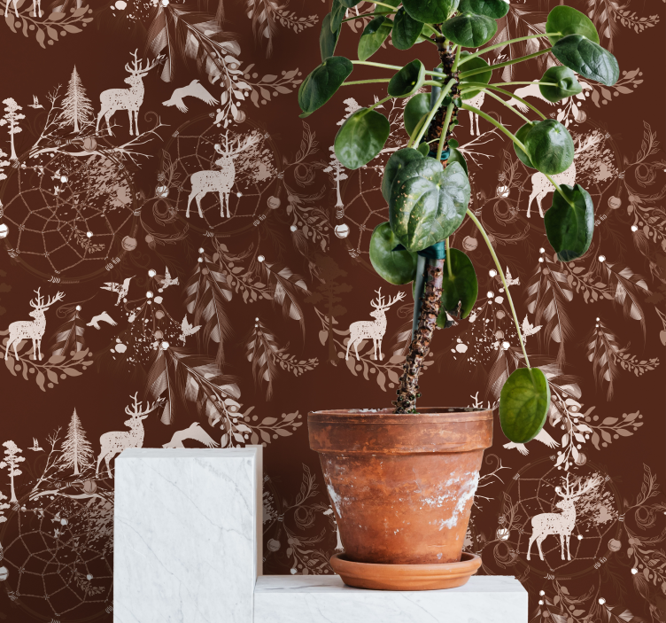 Woodland Creatures animals wallpaper - TenStickers