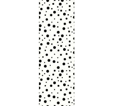 Black Circular Patterns polka dots wallpaper - TenStickers
