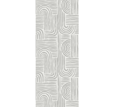 Stylish Curved Lines geometric wallpaper - TenStickers