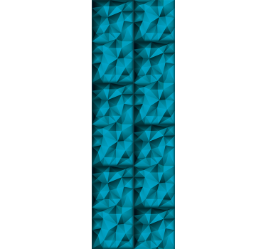Textured blue pattern triangles wallpaper - TenStickers