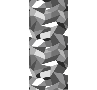 Grey irregular shapes geometric wallpaper - TenStickers