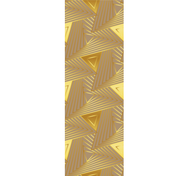 Golden pattern motif triangles wallpaper - TenStickers
