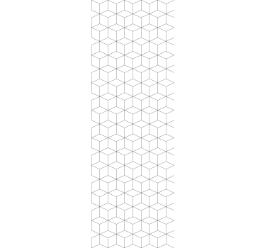 White hexagonal motif geometric wallpaper - TenStickers