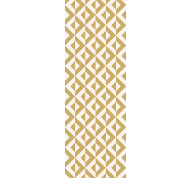 Golden and white triangles motif geometric wallpaper - TenStickers