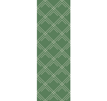 Diagonal green motif geometric wallpaper - TenStickers