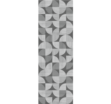 Grey abstract curved shapes geometric wallpaper - TenStickers