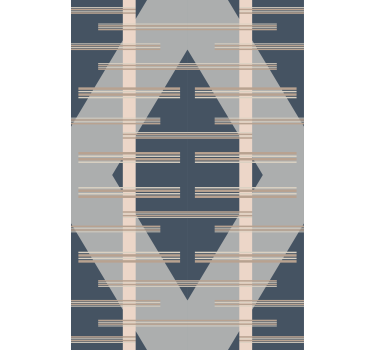 Grey rhombus pattern geometric wallpaper - TenStickers