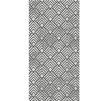 Gray linear patterns geometric wallpaper - TenStickers