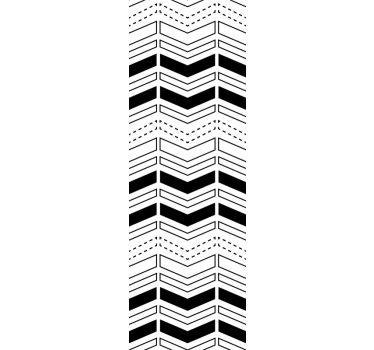 Chevron Lines Pattern geometric wallpaper - TenStickers