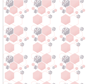 Honeycomb Pattern Design geometric wallpaper - TenStickers