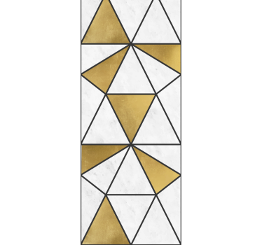 Geometric marble facets triangles wallpaper - TenStickers