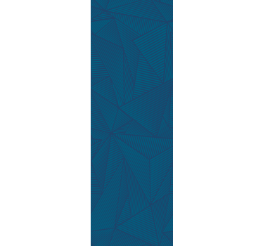 Blue geometric facets triangles wallpaper - TenStickers