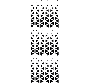 Black Triangle Arrangement geometric wallpaper - TenStickers