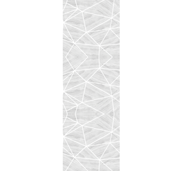 Grey lines across geometric wallpaper - TenStickers