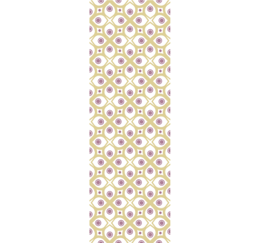 Retro eye pattern geometric wallpaper - TenStickers