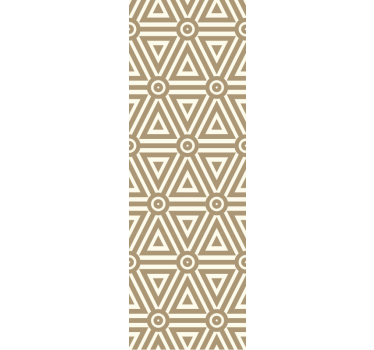 Triangular Beige Arrangement geometric wallpaper - TenStickers