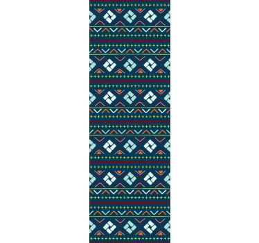 Geometric wallpaper in colorful block patterns - TenStickers