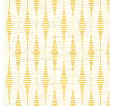Yellow rabaul ikat geometric wallpaper - TenStickers