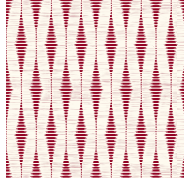 Red rabaul ikat geometric wallpaper - TenStickers