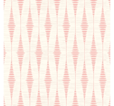 pastel pink rabaul ikat geometric wallpaper - TenStickers
