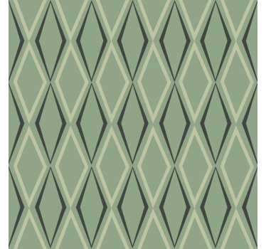 1930's green diamonds retro wallpaper - TenStickers