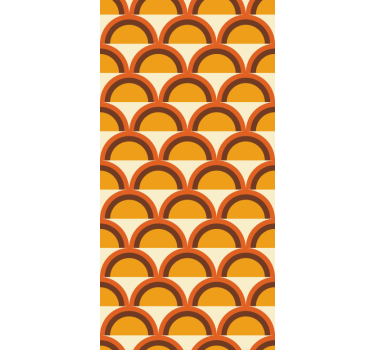 1970's sunset vintage arches retro wallpaper - TenStickers