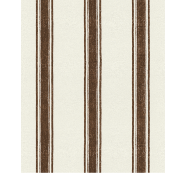 Geometric wallpaper vertical brown lines - TenStickers
