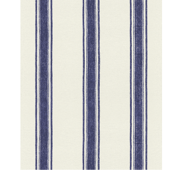 Geometric wallpaper vertical lines navy blue - TenStickers