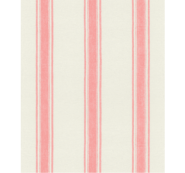 Geometric wallpaper vertical lines pastel pink - TenStickers