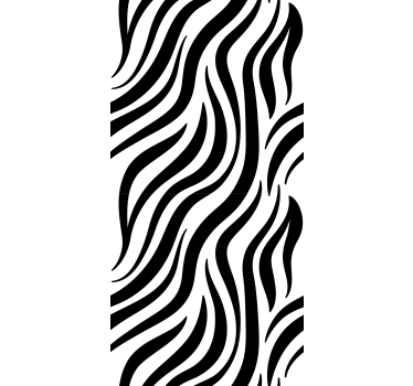 Geometric wallpaper black and white zebra stripes - TenStickers