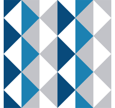 Triangles wallpaper classic blue design - TenStickers