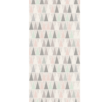 Geometric wallpaper triangular design - TenStickers