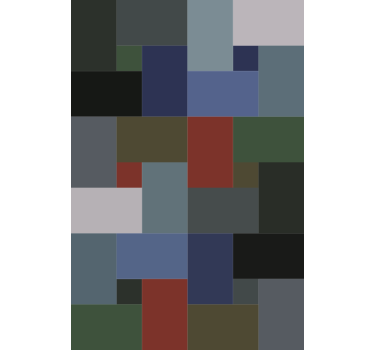 Geometric wallpaper in geometric blocks design - TenStickers