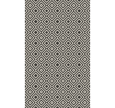 Geometric wallpaper with diamond pattern motif - TenStickers