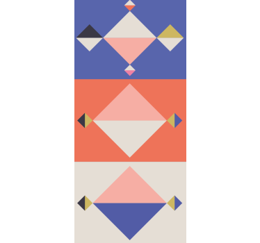 Geometric wallpaper abstract modern shapes - TenStickers