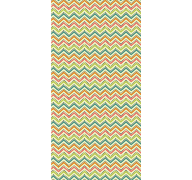 Geometric wallpaper chevron zigzag pattern - TenStickers