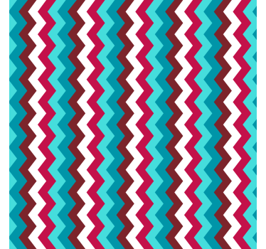 Geometric wallpaper zigzag wave design - TenStickers