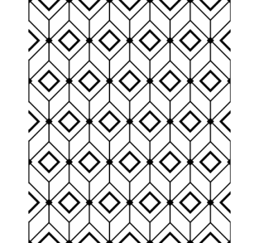 Geometric wallpaper with modern diamond shapes - TenStickers